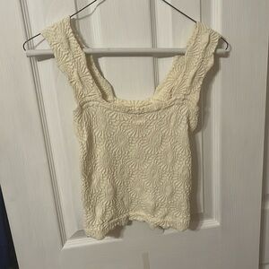 Free people “Love letter cami” size small top- cream🤍